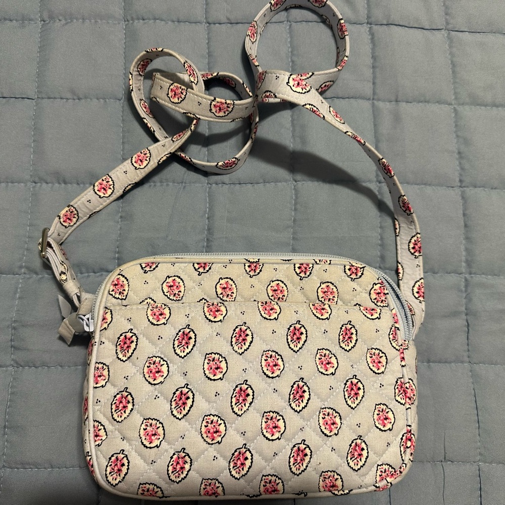 Floral Quilted Crossbody Bag